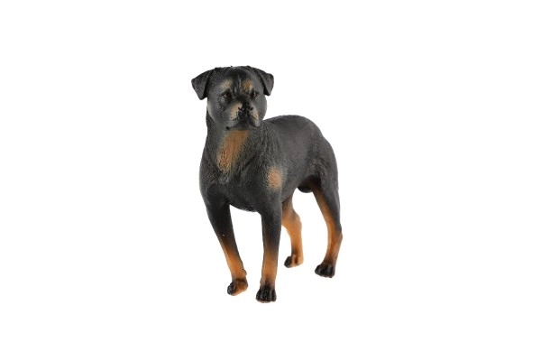 Plastic figuur van een Rottweiler hond 8cm