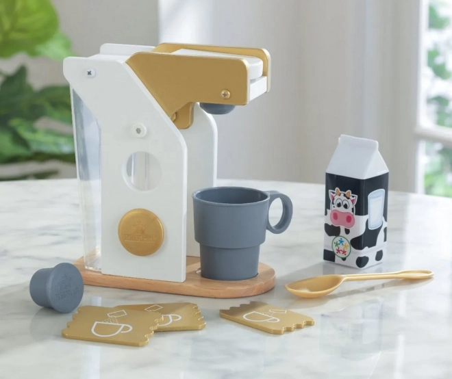 Kinderkoffiezetapparaat met accessoires – goud KIDKRAFT