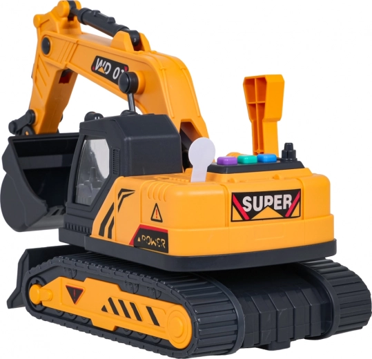 Lichten en geluiden zoals op een echte bouwplaats