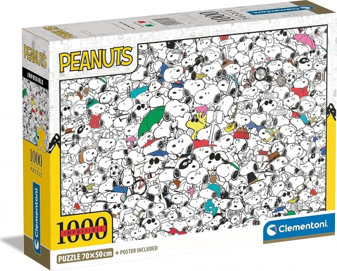CLEMENTONI Onmogelijk Puzzel Peanuts 1000 stukjes