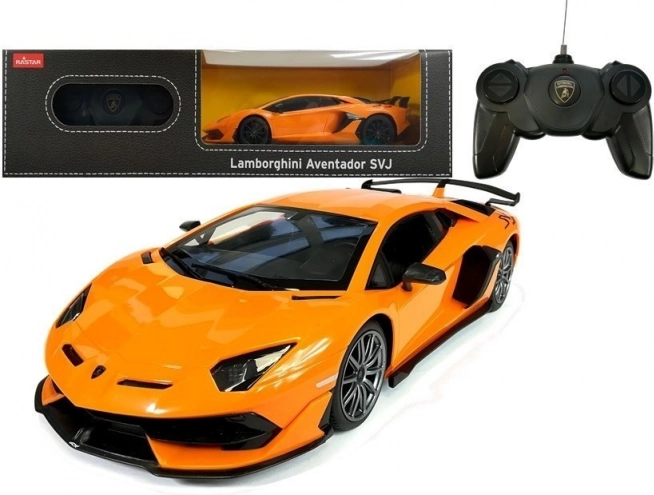 Auto op afstandsbediening Lamborghini Aventador Rastar 1:24 oranje