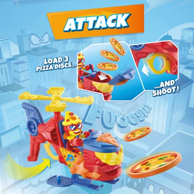 SuperThings Pizzacopter met schijfwerper