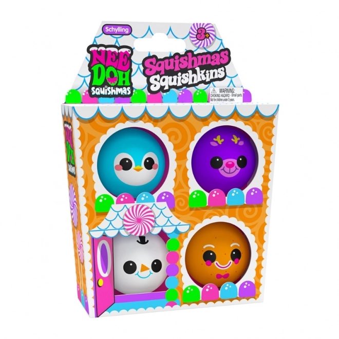 set van knijpballetjes Squishmas Squishkins