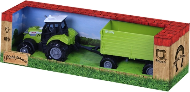 Tractor met geluid en licht met aanhanger