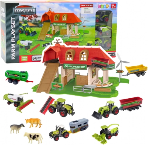 Boerderij met schuur, tractors en dieren – 42 delen