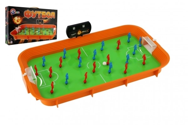 Voetbal/Voetbalbordspel plastic in doos 53x31x9cm