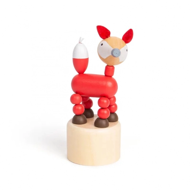 Houten drukdier Safari Vos van Bigjigs Toys