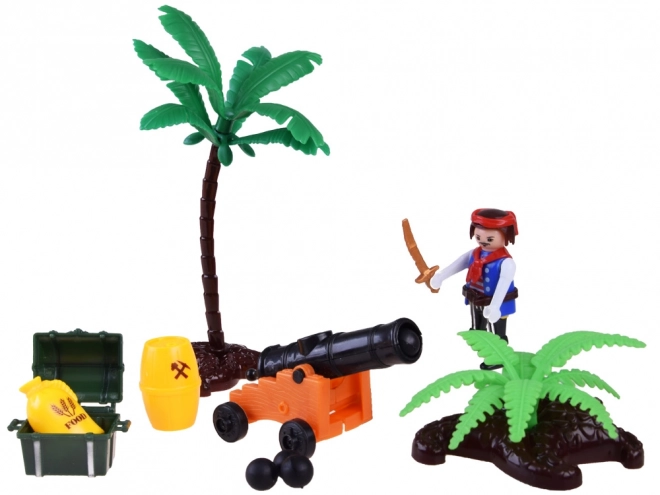 Piratenboot met figuren en geluidseffecten