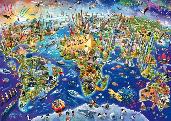 Puzzel Ontdek de wereld 1000 stukjes SCHMIDT