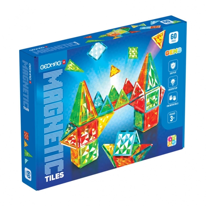 Geomag Gems 60 magnetische tegels