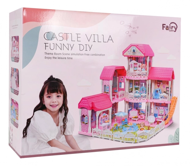 Groot huis voor prinsessen met accessoires