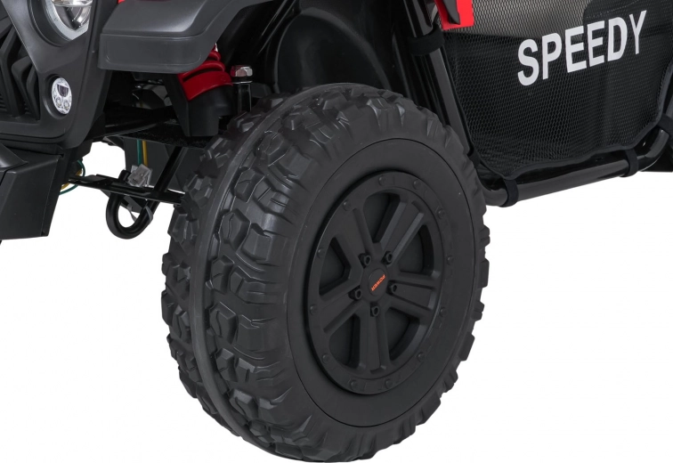 EVA wielen en verstelbare achtervering