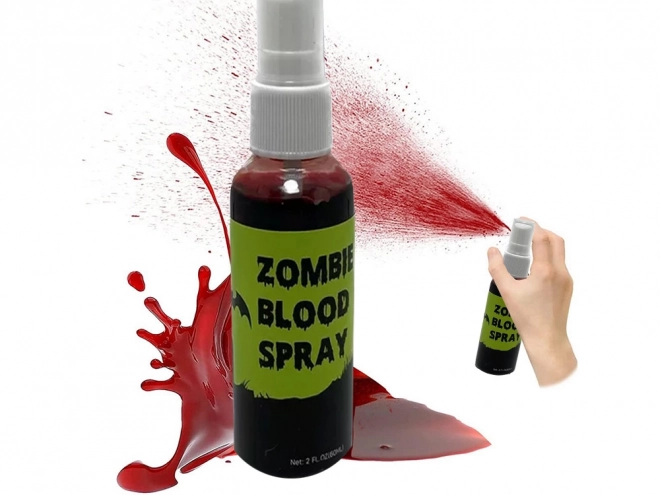 Halloweenspuitbus met kunstbloed