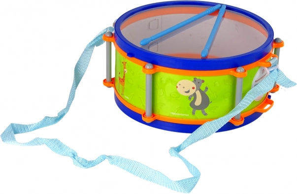 Muziekinstrumenten voor kinderen - Set trommel, tamboerijn, fluit, rammelaar, mondharmonica, dieren
