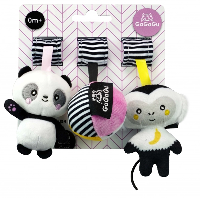 Hangend Pluchen Speelgoed Aap en Panda GaGaGu