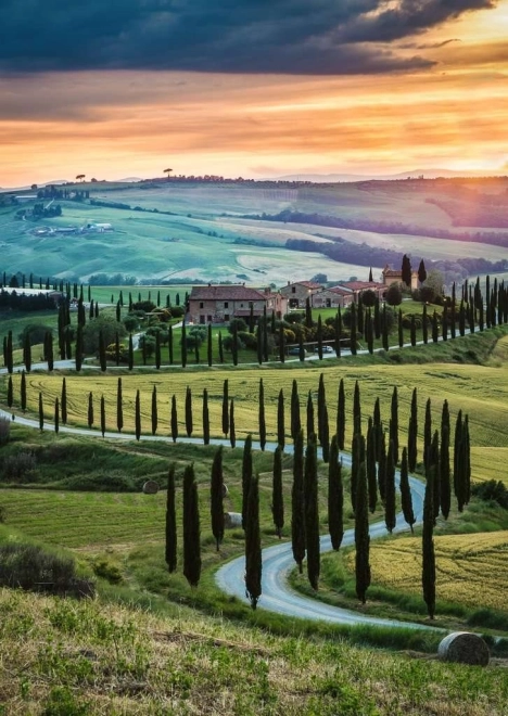 Puzzel RAVENSBURGER Val d'Orcia, Toscane – 1000 stukjes