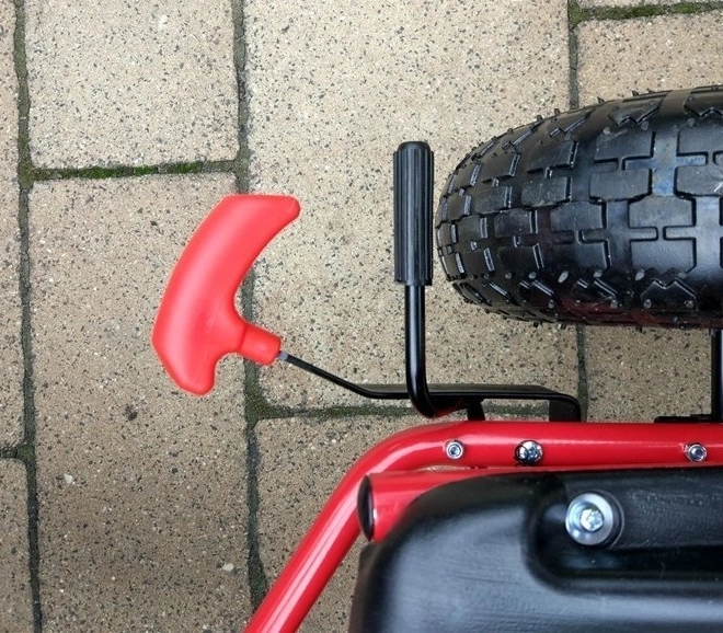 Trapper luchtkart + Opblaasbare banden + Verstelbare stoel – Rood