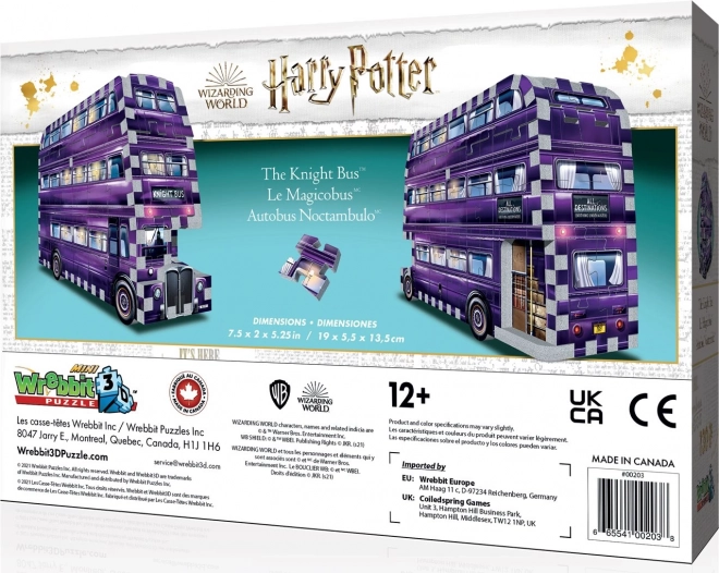Wrebbit 3D puzzel: Harry Potter Reddingsbus