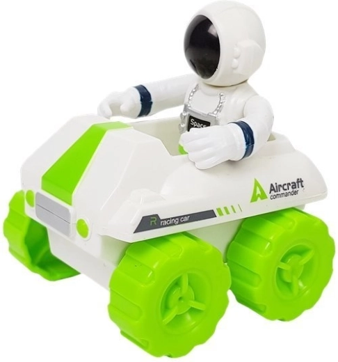Ruimtewagen en astronauten