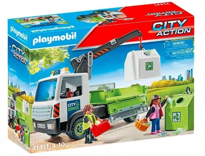 Vrachtwagen met glascontainers City Action 71431