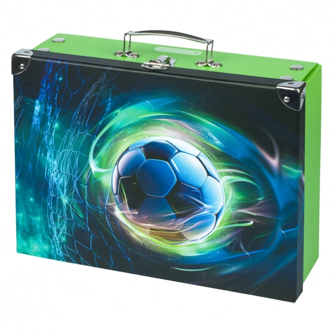 Opvouwbare schoolkoffer met voetbalthema Baagl