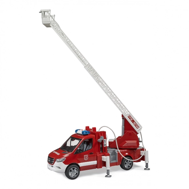 Brandweerwagen Mercedes-Benz Sprinter met ladder voor kinderen