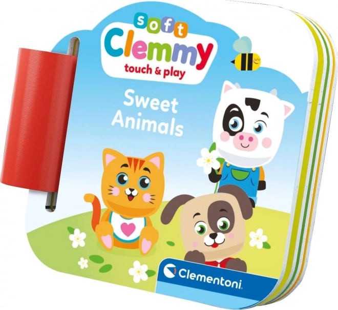 CLEMENTONI Soft Clemmy Speelset met Boekje Lieve Diertjes