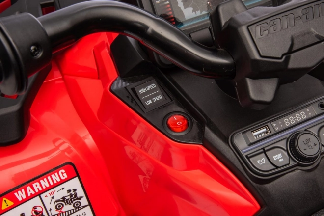 Elektrische kinderquad Can Am Outlander met bestuurder