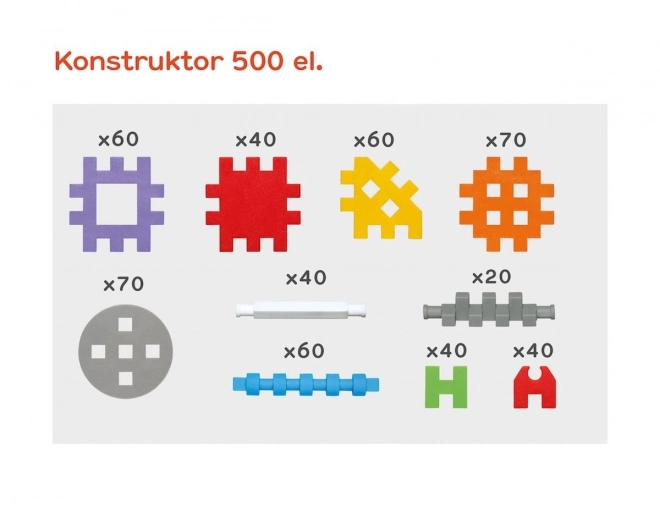 Mini Wafels Constructor 500 bouwblokken