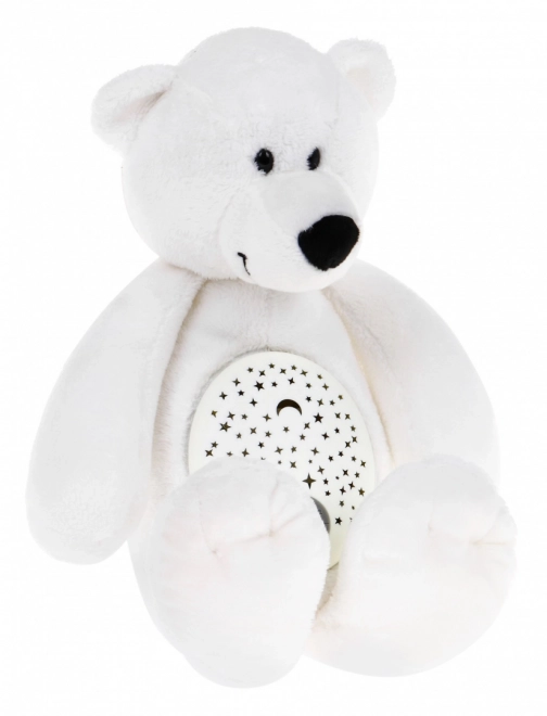 Kalmerende pluchen knuffelbeer 3-in-1 met projector en melodieën, 6 m+