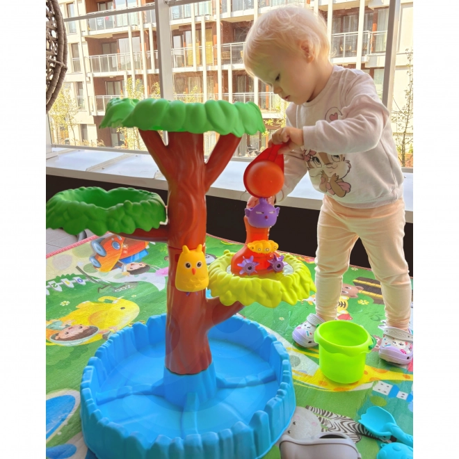 Watertafel in de vorm van een boom