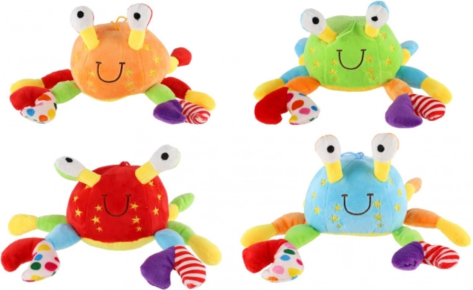 pluchen rammelaar krab voor baby’s 0+