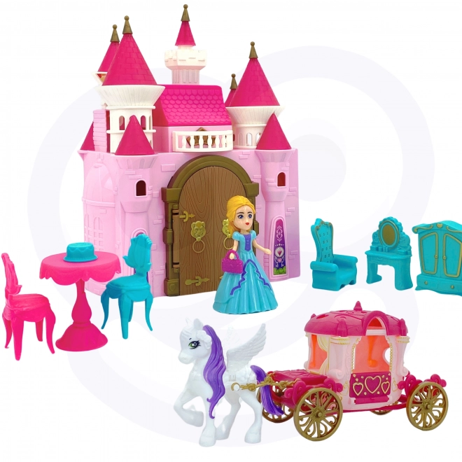 Interactief magisch kasteel met koets en accessoires