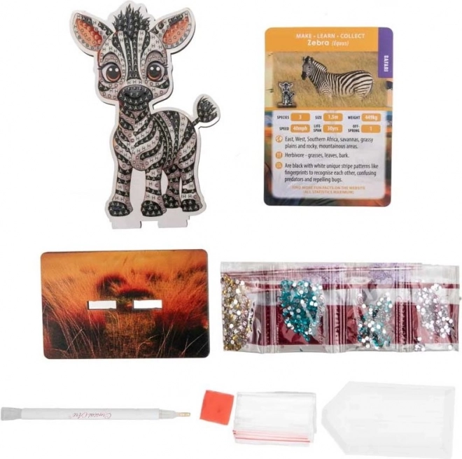 Diamantschilderen Safari: Zebra