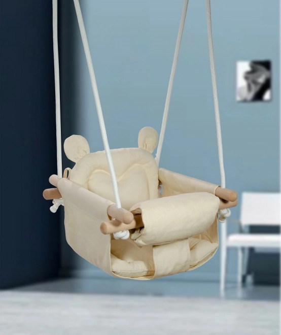 Kinder schommel Beertje beige