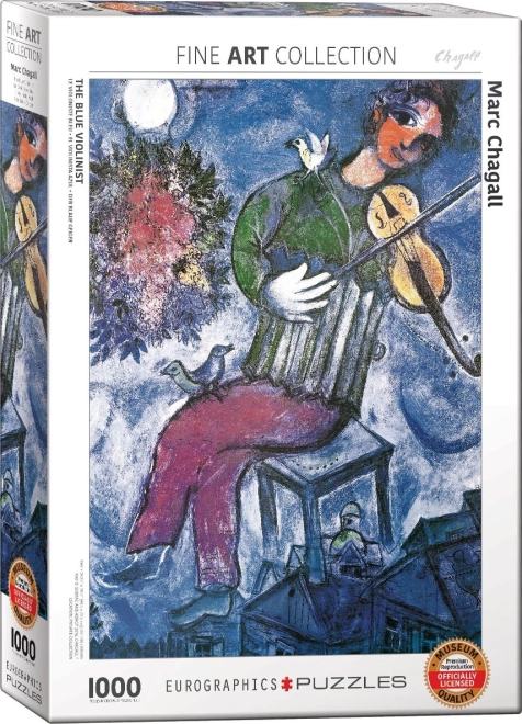 Puzzel Blauwe Violist 1000 stukjes van Eurographics