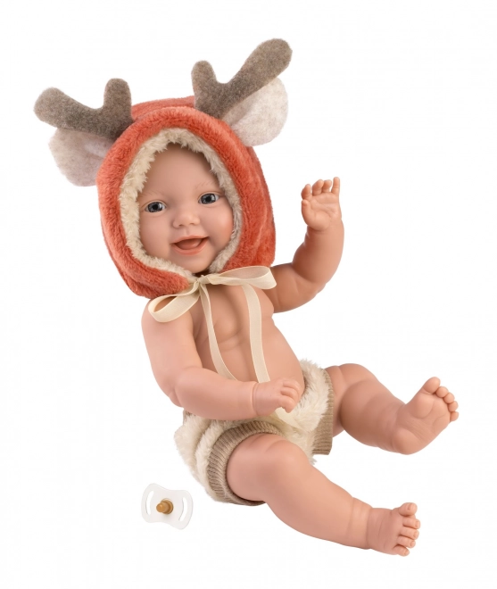 Pasgeboren jongen realistische pop met volvinyl lichaam 31 cm