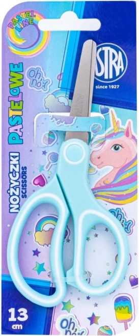 Astra kinderschaar met liniaal Unicorn 13 cm