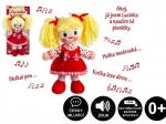 Lappenpop Lucinka 30 cm zingt in het Tsjechisch