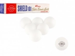 Naadloze tafeltennisballen Shield 40 mm, 6 stuks
