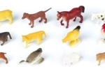 Set van 12 kleine boerderijdieren 5 cm