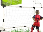 Set van 2 kinder-voetbaldoelen 95 × 70 × 50 cm met ballen en pompje