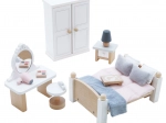 Meubelset voor slaapkamer voor poppenhuis