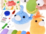 Creatieve haakset voor beginners voor het maken van een gniotek