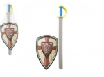 Schuimzwaard met schild 75 cm