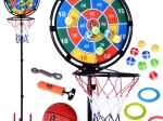 Leuke 3-in-1 sportset: Basketbalring en accessoires