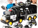 Woopie politietransporter met 5 voertuigen met licht en geluid
