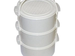 Kunststof maaltijdhouder 3×1,5 l
