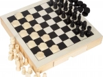 Houten compacte 3-in-1 schaakset small foot