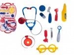 Doktersspeelset voor kinderen in een plastic koffertje